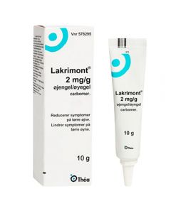 Lakrimont øyegel 2 mg/g 10g (tube)