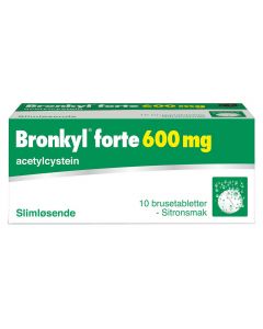 Bronkyl Forte brusetabletter 600 mg 10 stk