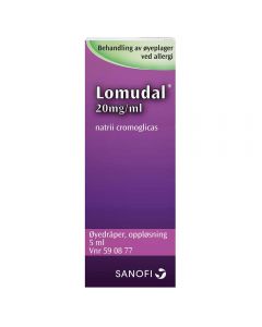 Lomudal øyedråper 20 mg/ml 5 ml