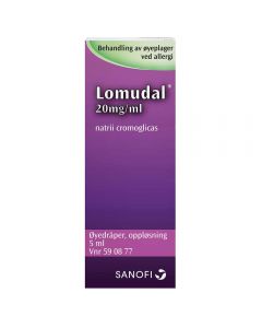 Lomudal øyedråper 20 mg/ml 5 ml