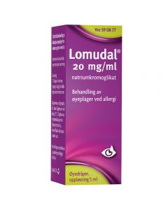 Lomudal øyedråper 20 mg/ml 5 ml