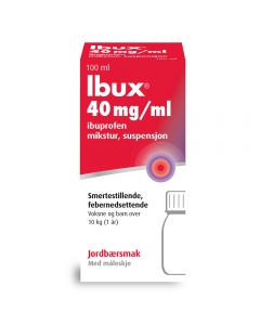 Ibux mikstur 40 mg/ml jordbær,100ml