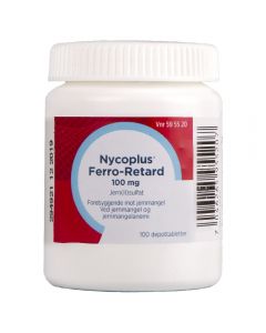 Nycoplus Ferro-Retard 100mg depottabletter 100 stk