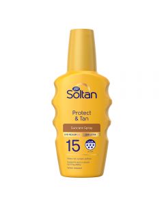 Soltan Protect & Tan Suncare Spray spf 15 200 ml
