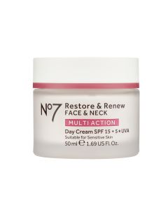 No7 Restore & Renew FACE & NECK MULTI ACTION Day Cream 50ml