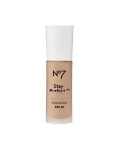 No7 Stay Perfect Foundation SPF30 30ml, Warm beige
