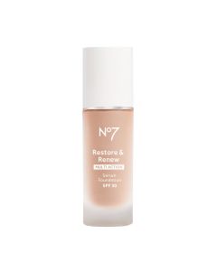 No7 Restore & Renew Foundation SPF30 30ml, Porcelain