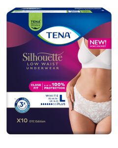 TENA Silhouette Pants Plus Low Waist Hvit L 