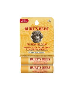 Burts Bees Lip Balm Beeswax Blister Twin Pack 2x4.25g