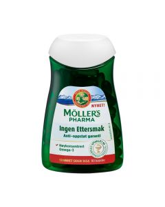 Möller's Pharma Anti-oppstøt Høykonsentrert Omega-3 kapsler 80 stk