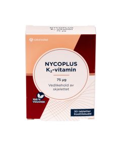Nycoplus K2-vitamin 75 mcg tabletter 30 stk