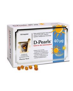 D-Pearls 40mcg kapsler 120 stk