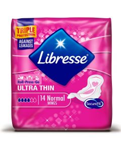 Libresse Ultra Thin, Normal, med vinger 14 stk