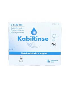 Kabirinse Øyeskyllevæske Nacl 5X30 ml