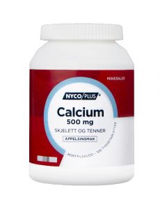 Nycoplus Calcium Tyggtab 500 mg 100 stk