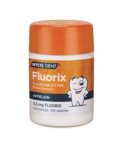 NYCODENT FLUORIX APPELSIN 0,5 mg