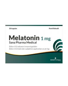 Melatonin 1 mg kapsler, 30 stk