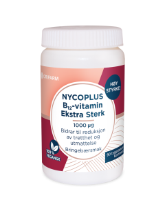 Nycoplus B12-Vitamin Ekstra Sterk 1000 µg bringebær