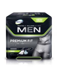 TENA Men Protective underwear Level 4, buksebleie, L, 10 stk