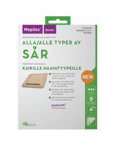 Mepilex Border 10X10Cm 2 stk