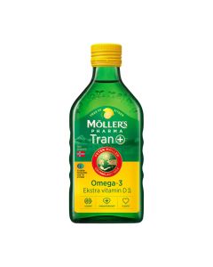 Möller's Pharma Tran D+ med sitronsmak 250ml