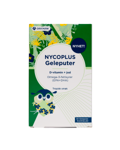 Nycoplus Omega-3 geleputer med jod og d-vitamin