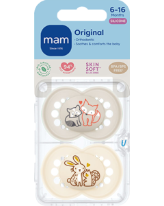 MAM Original 6-16m Silk NEUTRAL 2p
