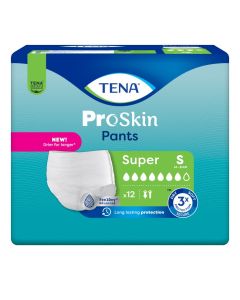 TENA Pants Super, inkontinensundert&oslash;y, str. S, 12stk