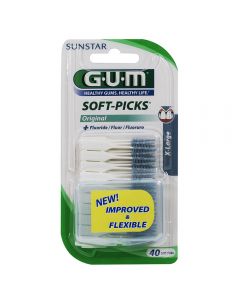 Gum Soft Picks Mellomromst Xl 40 stk