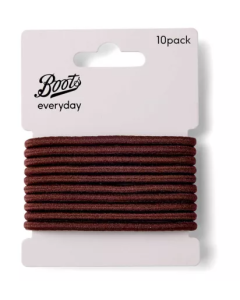 Boots Brune Tykke Hårstrikk 10stk Boots Brune Tykke Hårstrikk 10stk