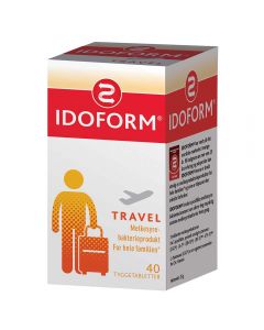 Idoform Travel melkesyrebakterier tyggetabletter 40 stk