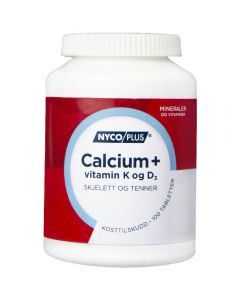 Nycoplus Calcium+Vitamin K og D3 tabletter 100 stk