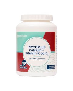 Nycoplus Calcium+Vitamin K og D3 tabletter 100 stk