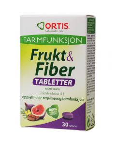 Frukt & Fiber tabletter 30 stk
