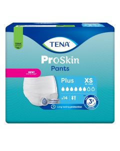 TENA Pants Plus, inkontinensundert&oslash;y, str. XS, 14stk