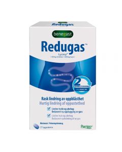 Benegast Redugas tyggetabletter 20 stk Benegast Redugas tyggetabletter 20 stk