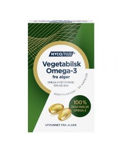 Nycoplus Vegetabilsk Omega-3 Alg 30 stk