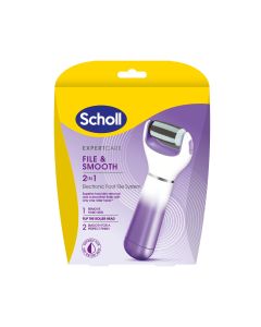 Scholl File & Smooth 2-i-1 Purple Elektronisk fotfil