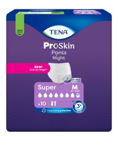 TENA Pants Night Super, inkontinensundert&oslash;y, str. M, 10stk