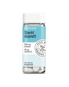 Gevita SHE Sterkt Skjelett  (Kalsium 500 mg + 40 mcg vit. D)