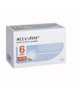 Accu-Fine Pen Needle 31G 6Mm 100 stk