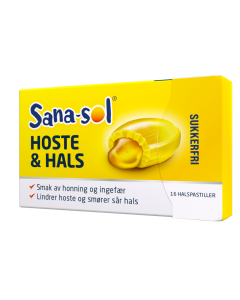 Sana-sol Hoste & Hals, 16 pastiller