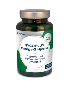 Nycoplus Omega-3 Hjerne, Q10 & Tryptophan