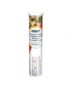 Nycoplus C- og D3-vitamin + ingefærekstrakt brusetabletter 20 stk