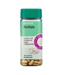 Gevita Hvitløk 100 stk tabletter