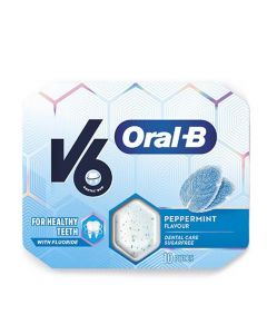 V6 Oral-B tyggegummi peppermint 17 g