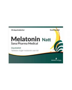 Melatonin Natt 1 mg depottablett 30 stk