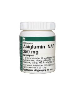 Aciglumin Naf Tabletter 250 mg, 100 stk