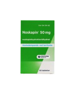 Noskapin tabletter 50 mg 50 stk Noskapin tabletter 50 mg 50 stk