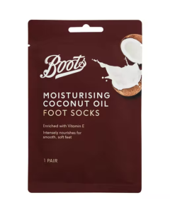 Boots Fuktighetsgivende fotsokker med kokosolje, 1 par